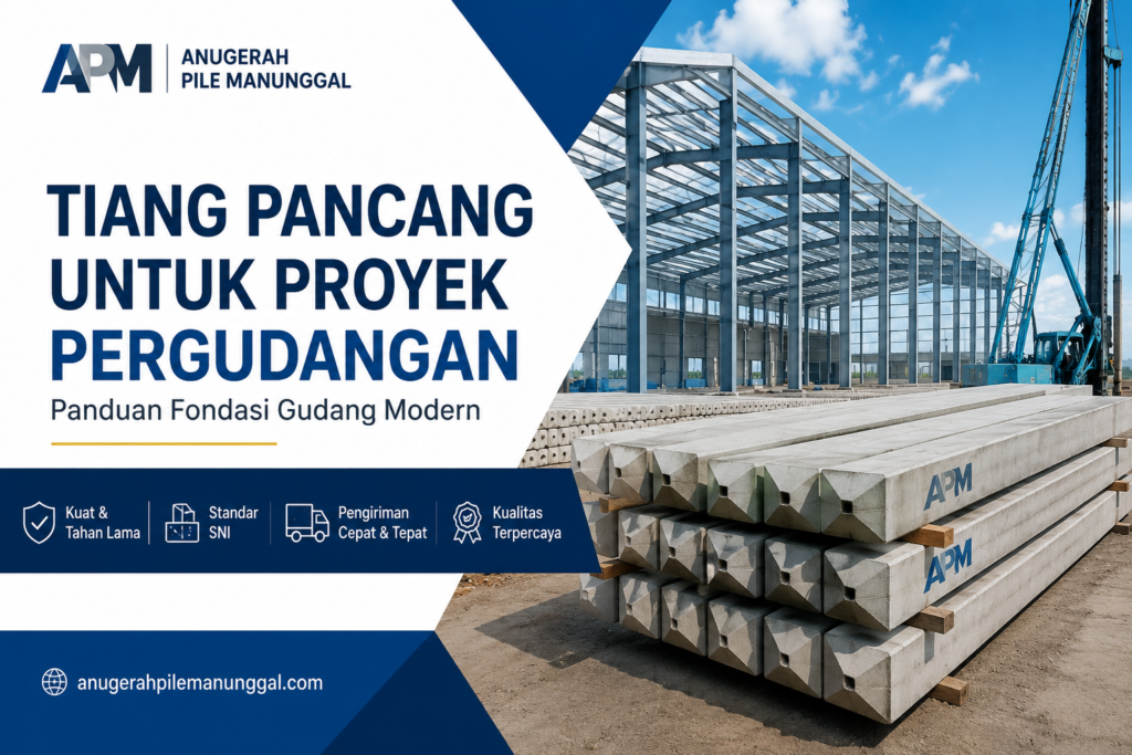 Tiang Pancang untuk Proyek Pergudangan: Panduan Fondasi Gudang Modern
